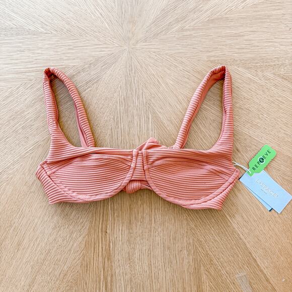 L Space Bikini Top Womens Lg Nikita Sienna Ribbed Eco‎ Chic Repreve Boho Summer - Picture 3 of 6